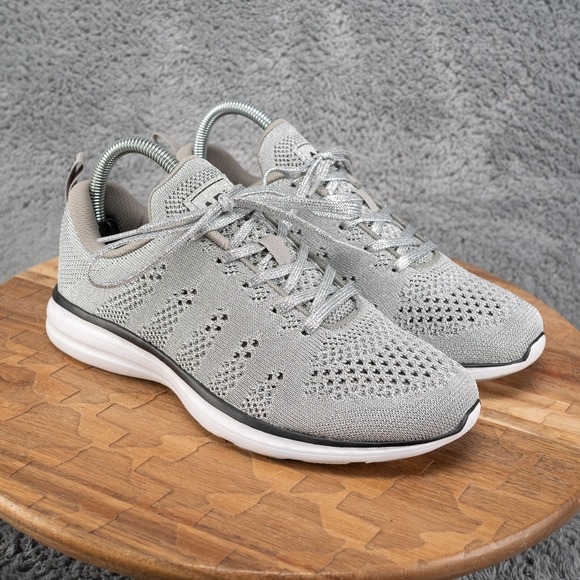 APL Shoes - APL Women's TechLoom Pro Running Shoes Gray Knit Size 7.5